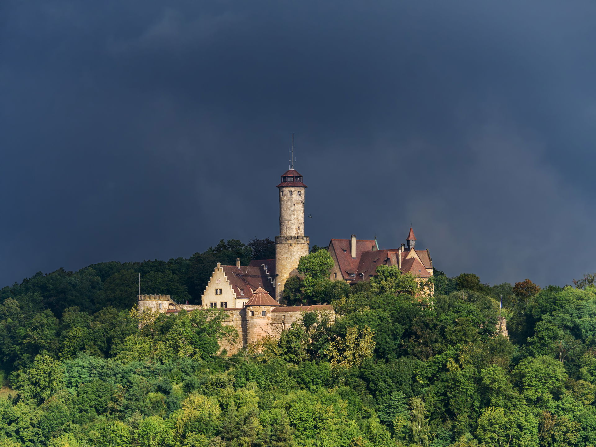 The Altenburg in Bamberg seen from the eastern direction