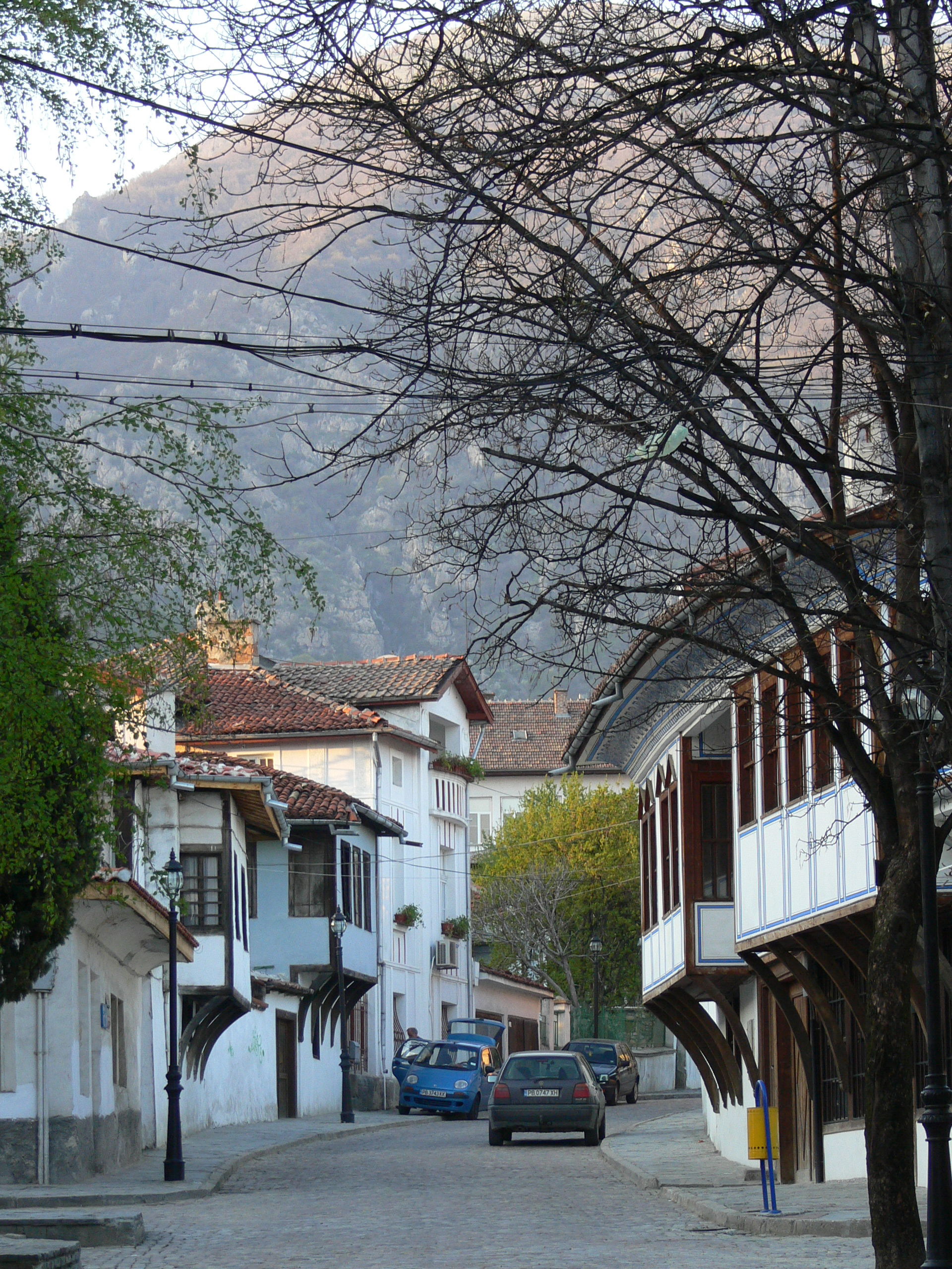 Street "Vasil Levski" in Karlovo, Bulgaria