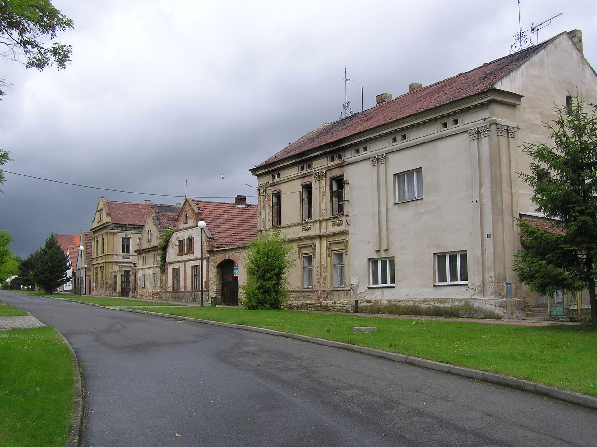 Village square in Výškov