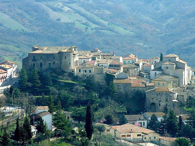 Panorama di Zungoli in provincia di Avellino in Campania