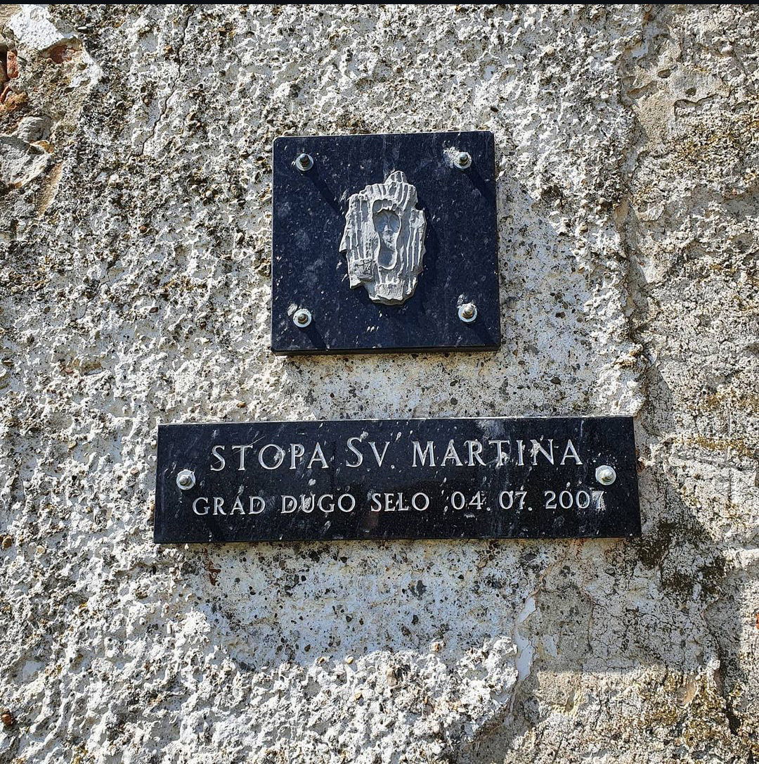 The Footprint of Saint Martin in Dugo Selo, Croatia. Placed on …