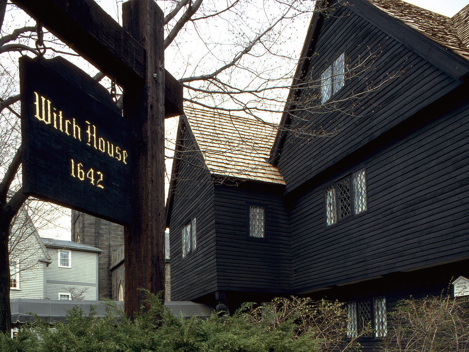 The Salem Witch house of Salem Massachusetts. It is the only ho…