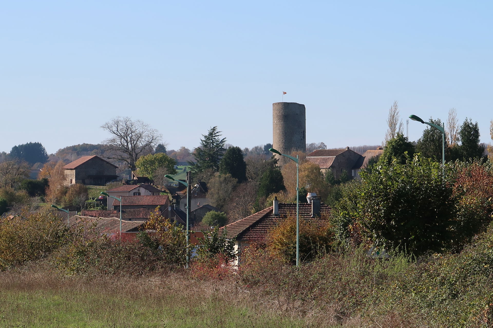 Le château de Châlus-Chabrol, Châlus (Haute-Vienne).