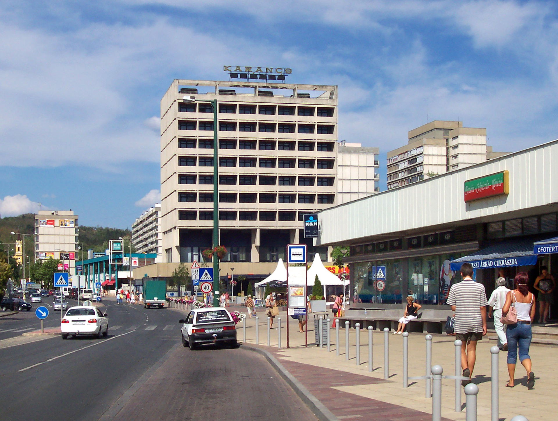 Downtown of Salgótarján. Hungary