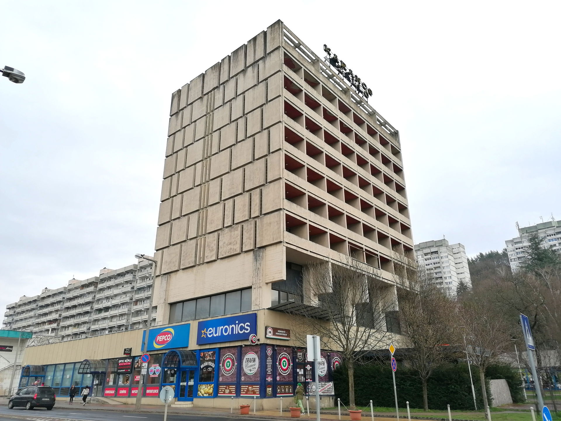 The former Karancs Hotel in Salgótarján, Hungary. Designed by G…