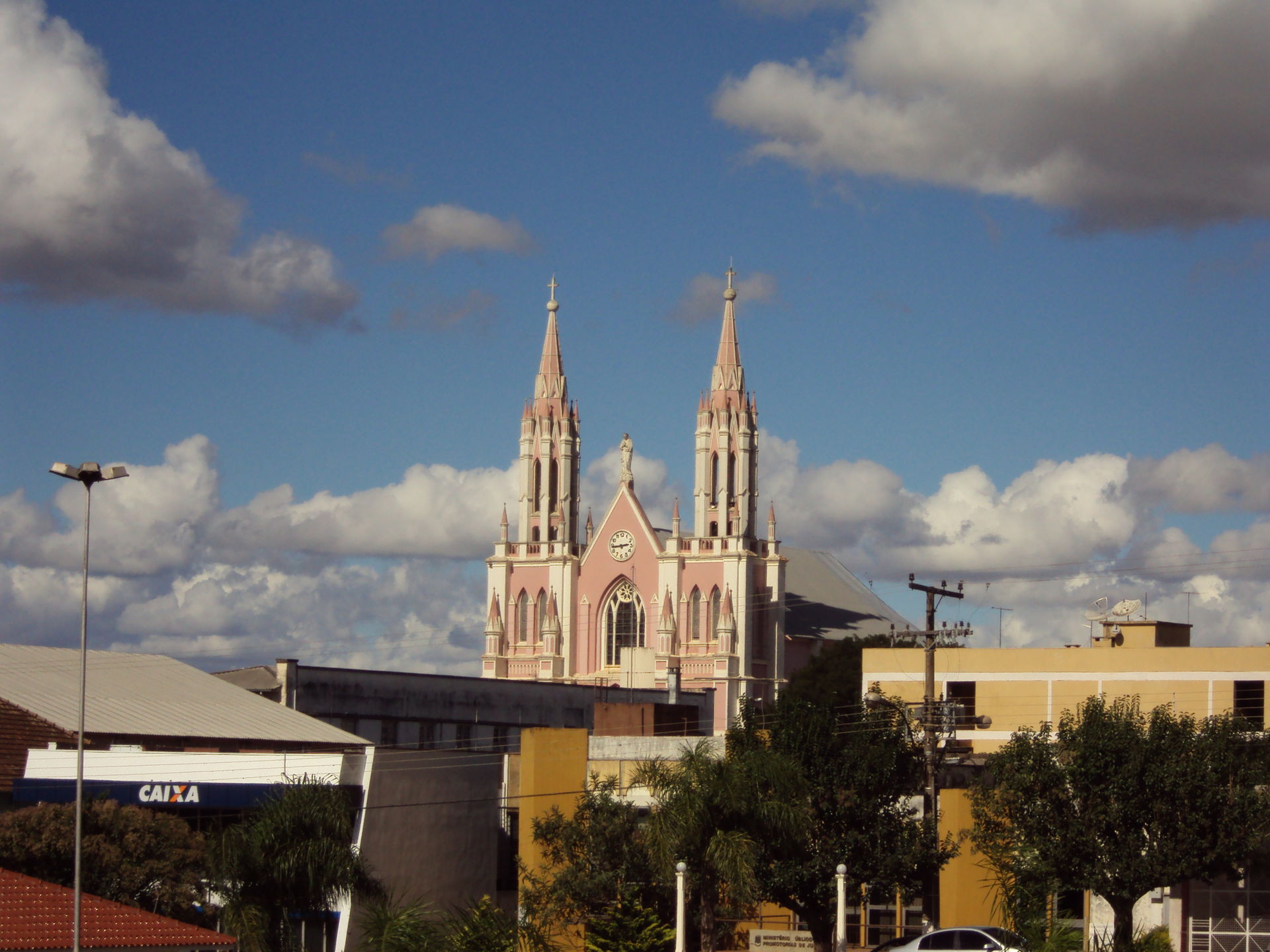 A igreja de Getúlio de Vargas, Rio Grande de Sul, Brasil, cartã…