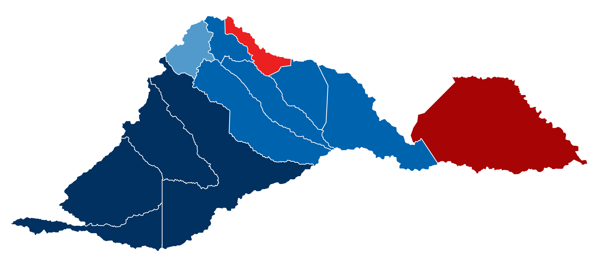 Alianza ganadora por municipios en las elecciones de Barinas de…