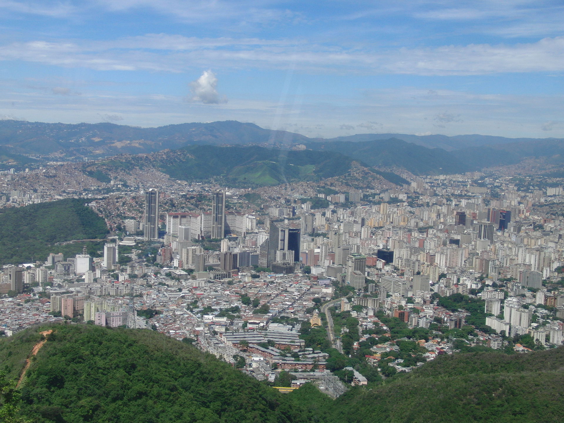 Caracas from the mountain of Ávila