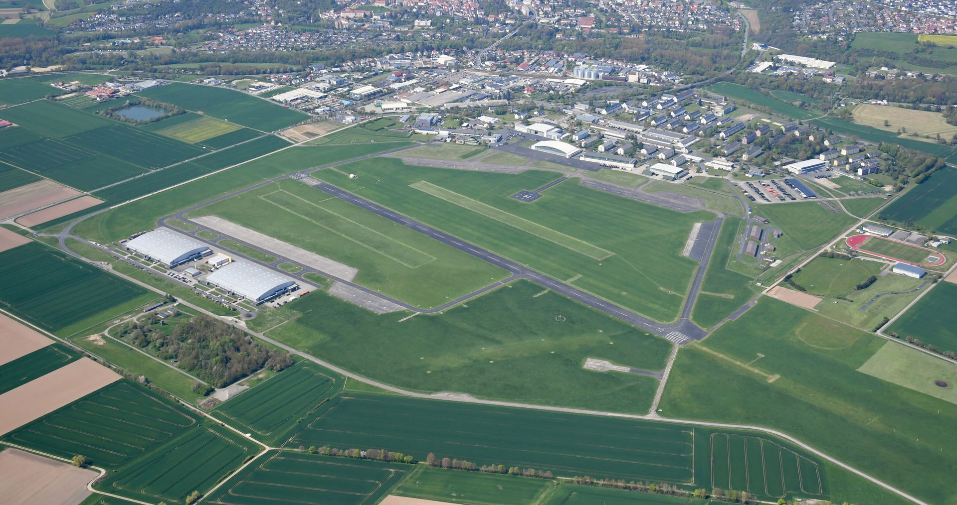 Aerial image of the Fritzlar air base