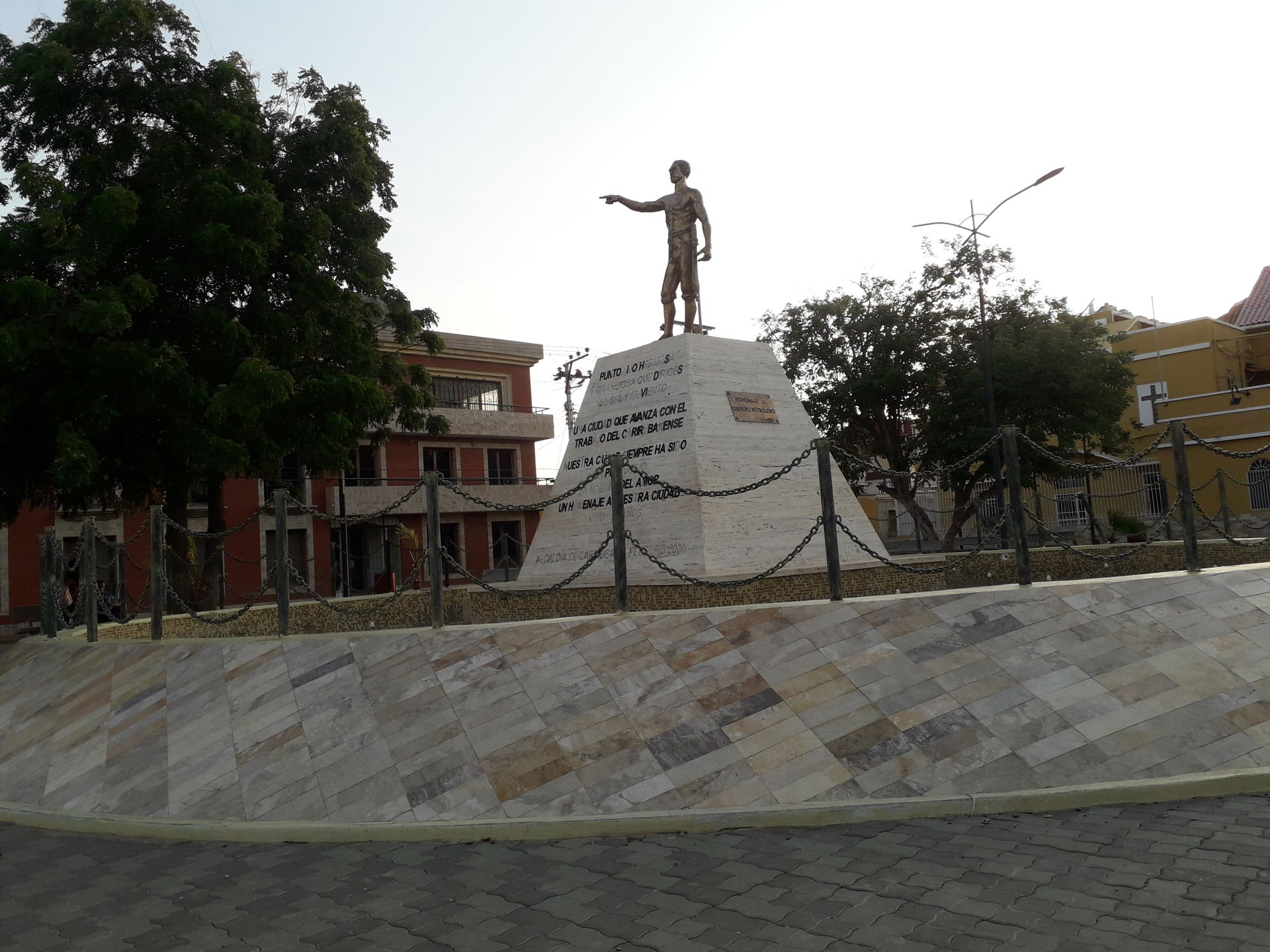 Plaza del obrero en la ciudad de Punto Fijo en Falcón, Venezuela