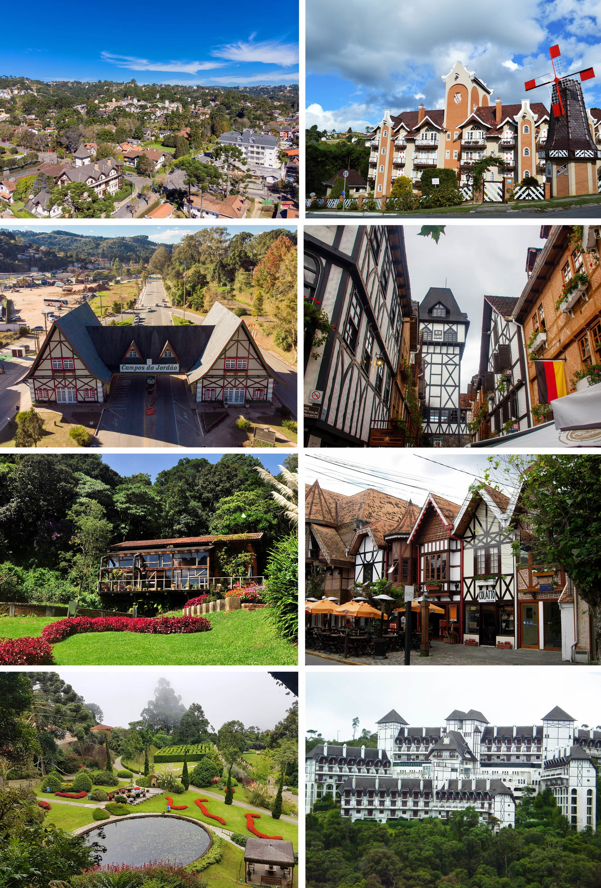 Photo montage of Campos do Jordão, São Paulo, Brazil. From the …