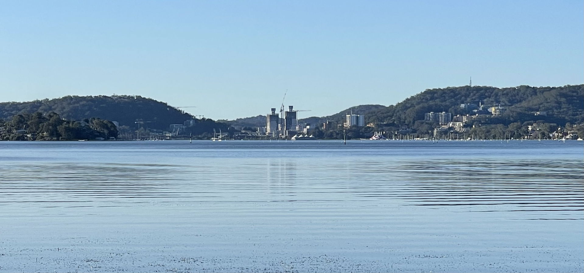 View of the Gosford City Centre from neighbouring Koolewong