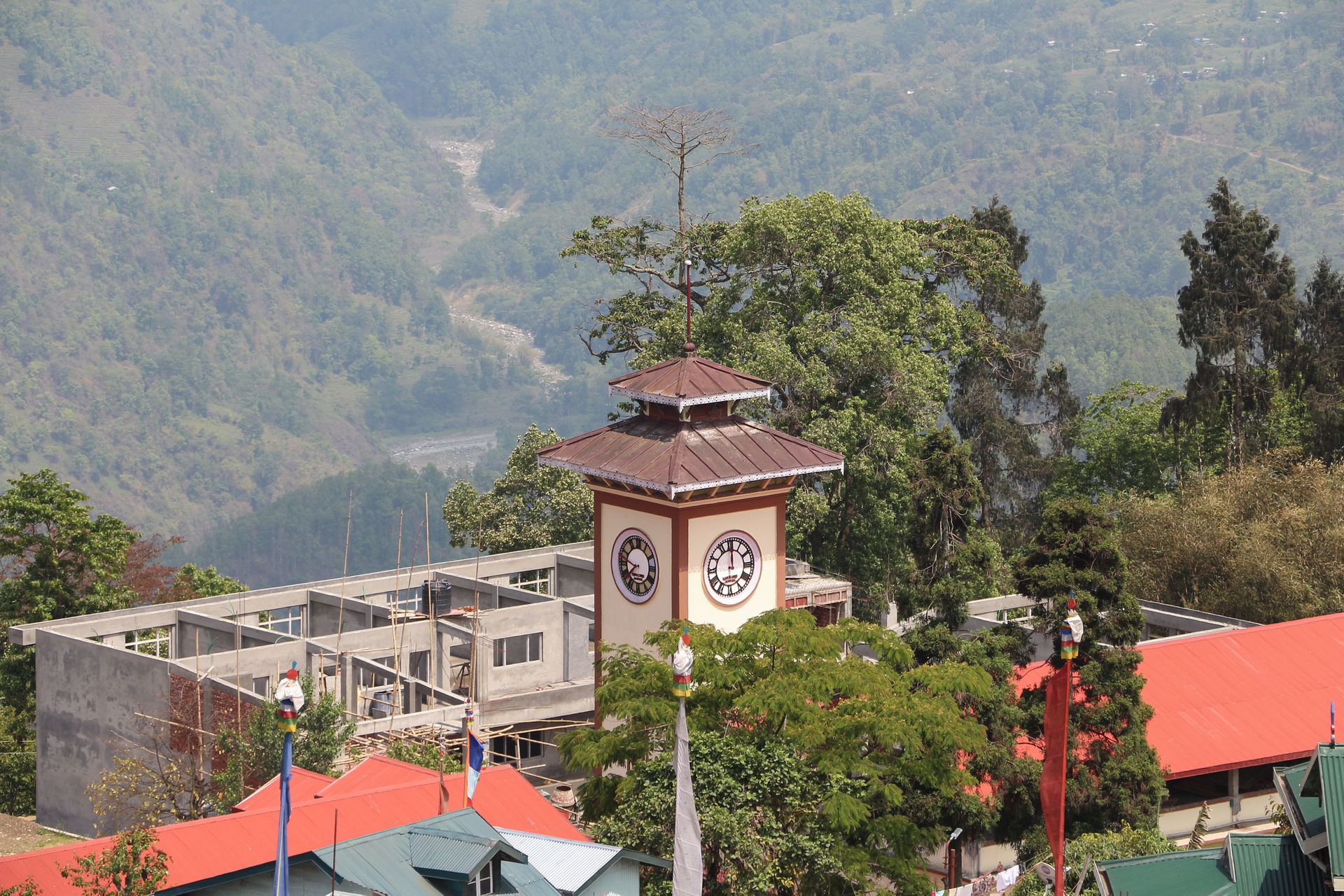 Clock tower in Kalimpong, India