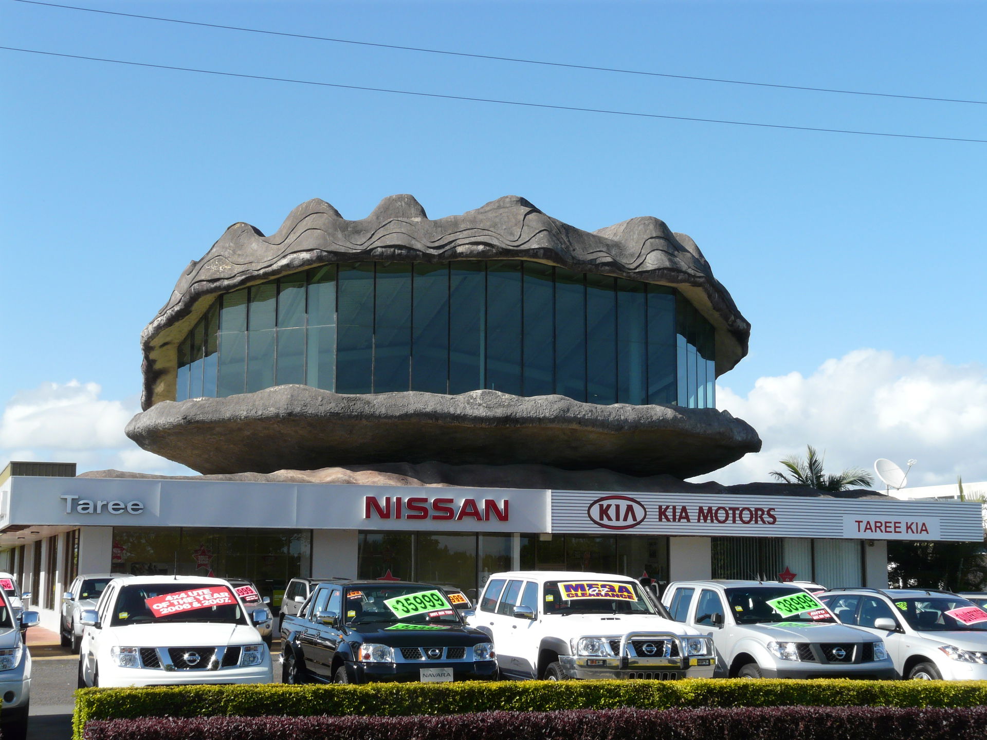 The Big Oyster at Taree, NSW which is now a feature of a local …