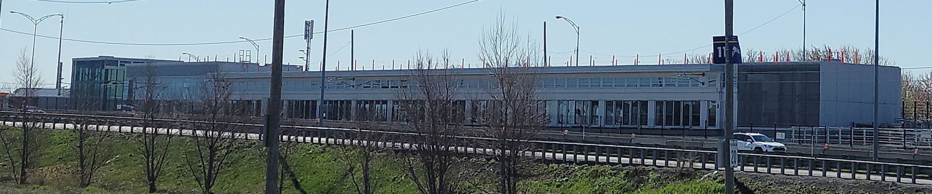 REM Panama station, developed in 2021-2022 in Brossard, in the …