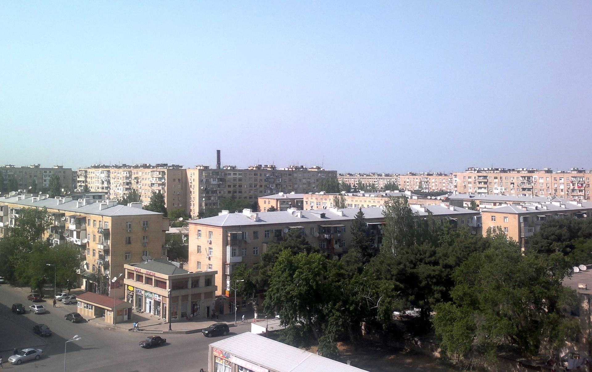 Bakikhanov settlmenet in Baku. Azerbaijan
