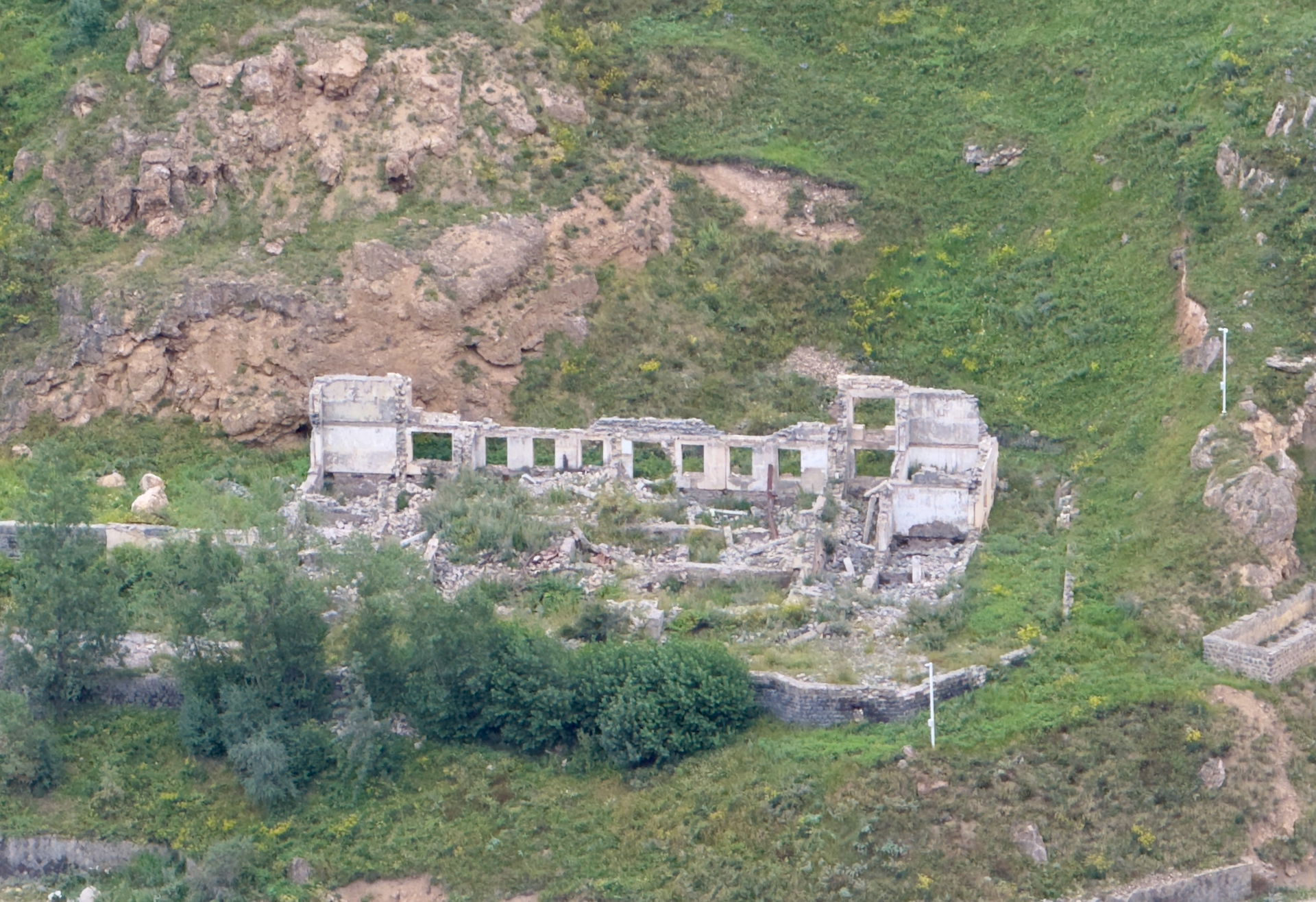 Ruins in İstisu village in Kəlbəcər District of Azerbaijan, Aug…