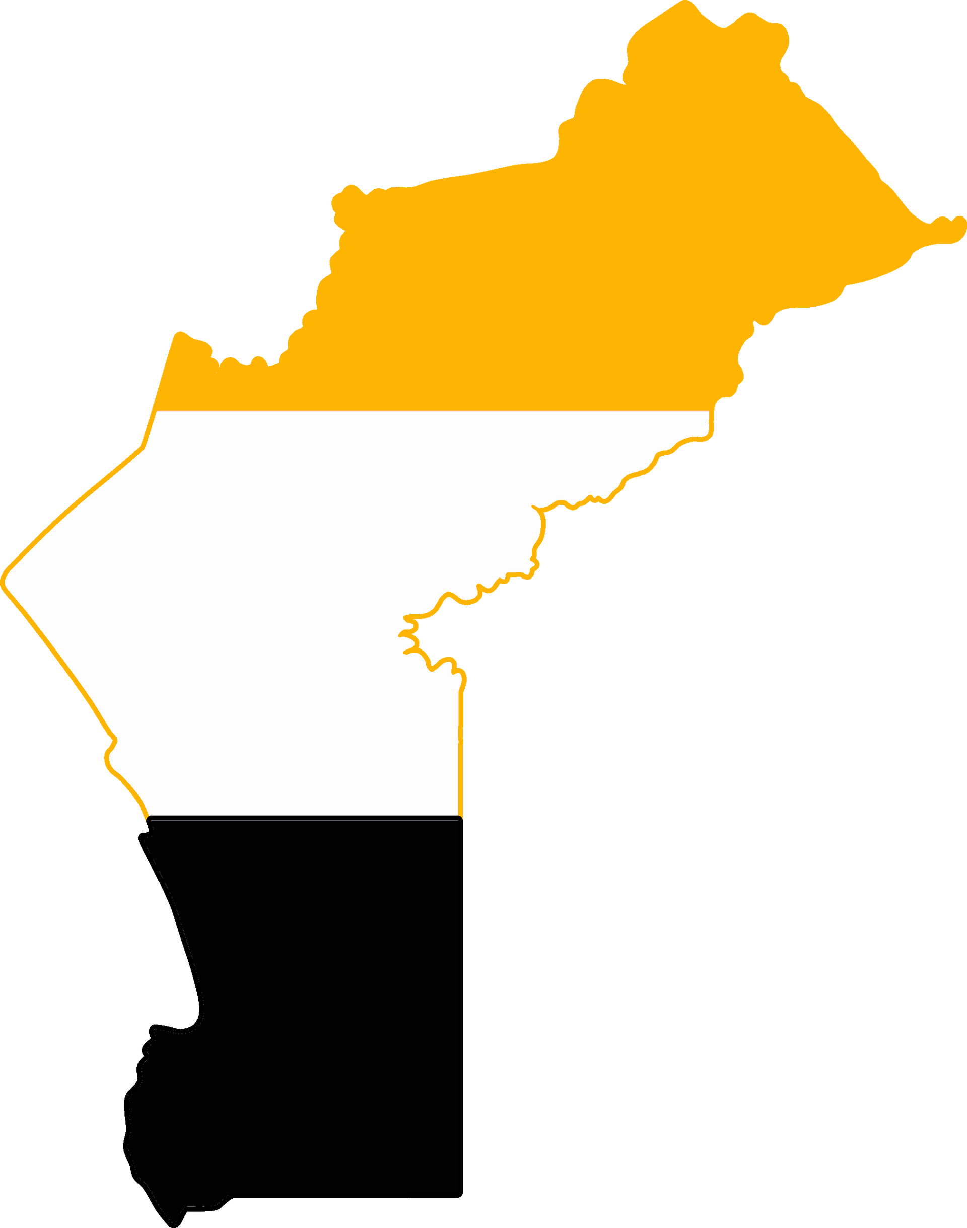 Flag map of Cabinda (provincal)