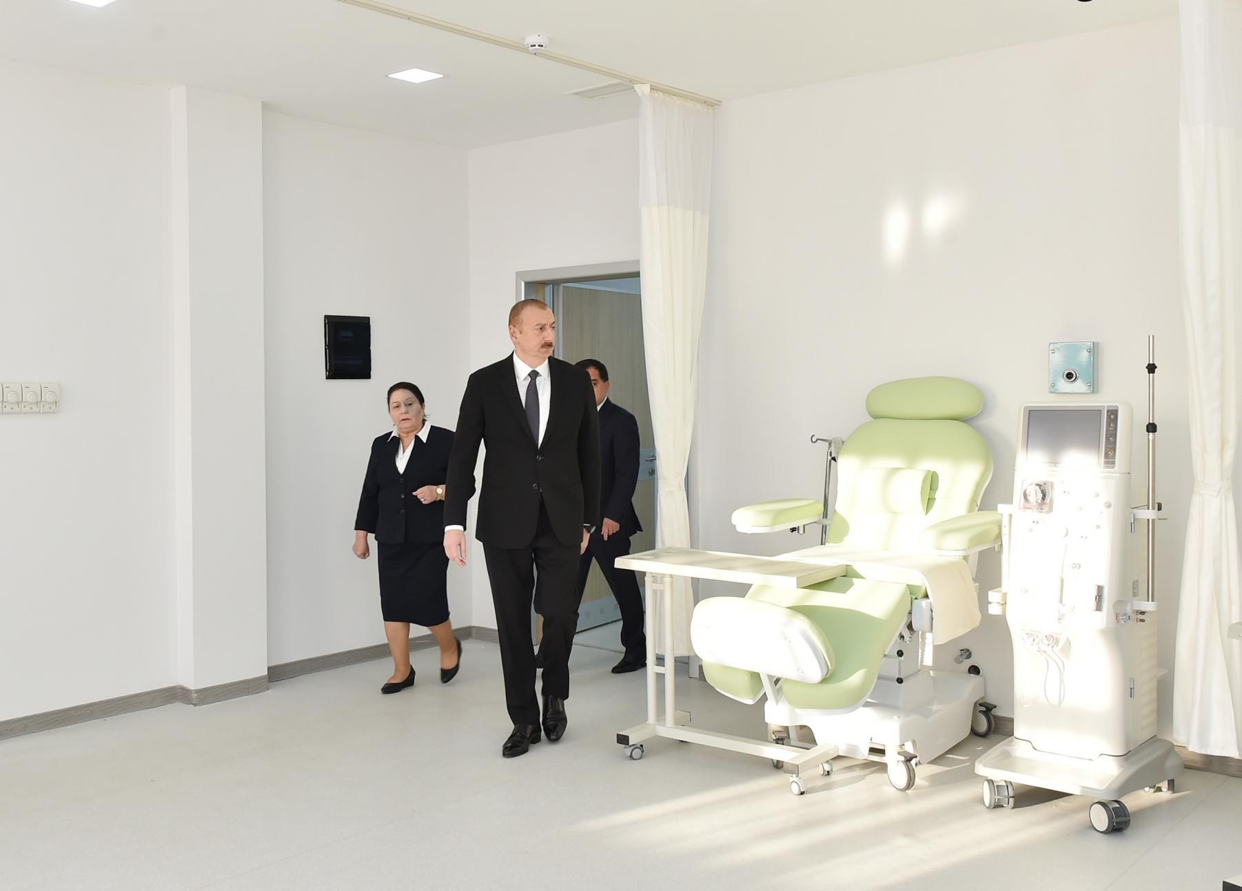 Ilham Aliyev inaugurated Gazaкh District Central Hospital