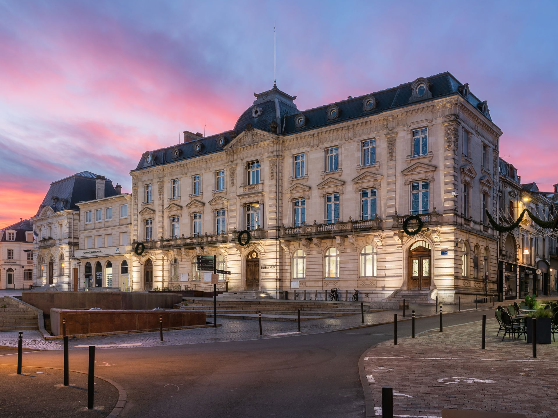 Town hall of Mont-de-Marsan, Landes, France