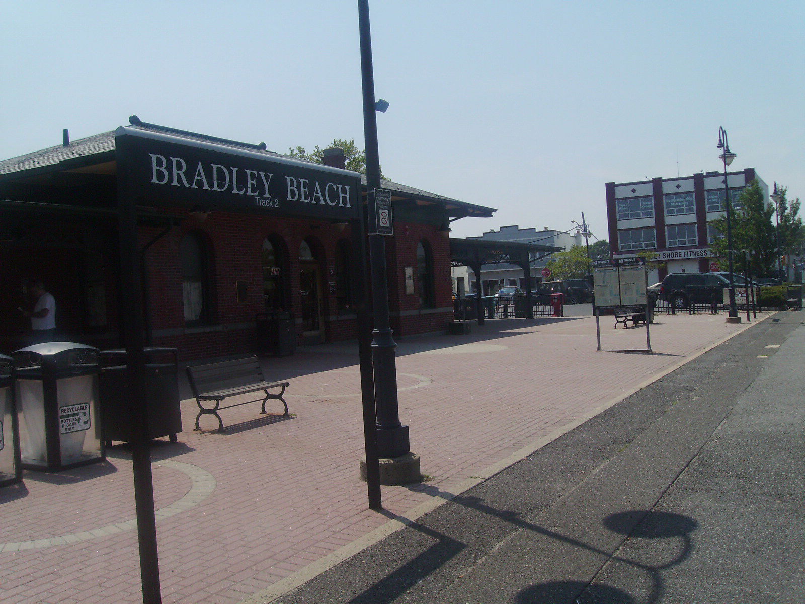 The Bradley Beach New Jersey Transit station in Bradley Beach, …
