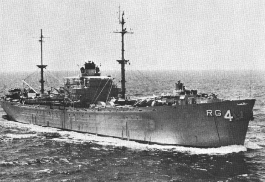The U.S. Navy internal combustion engine repair ship USS Tutuli…