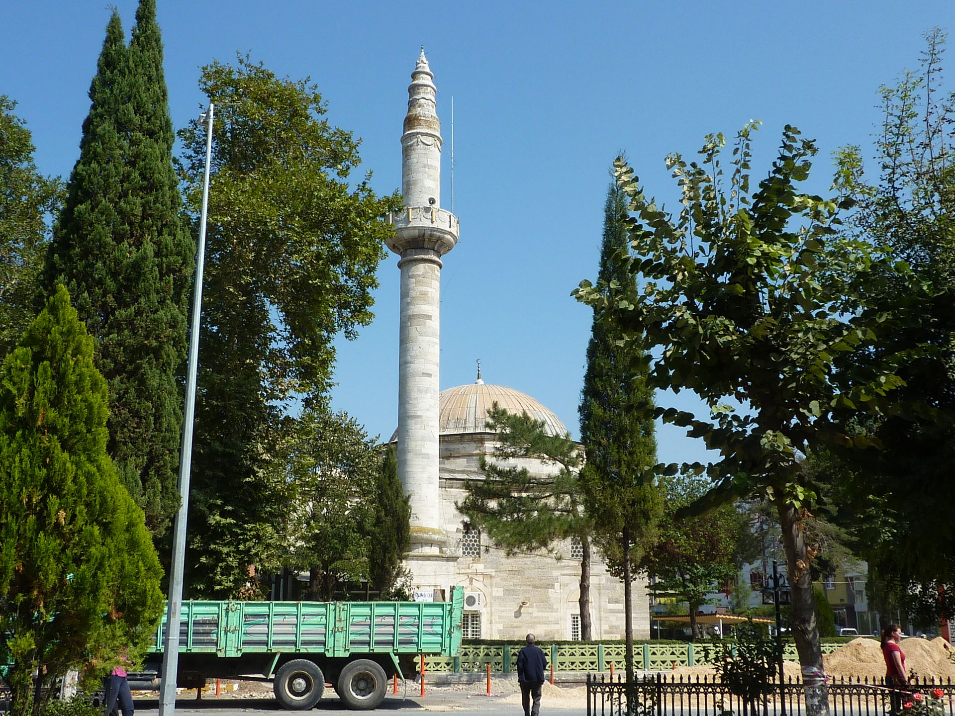 Central square area in Saray City, Tekirdağ Province, Turkey. T…