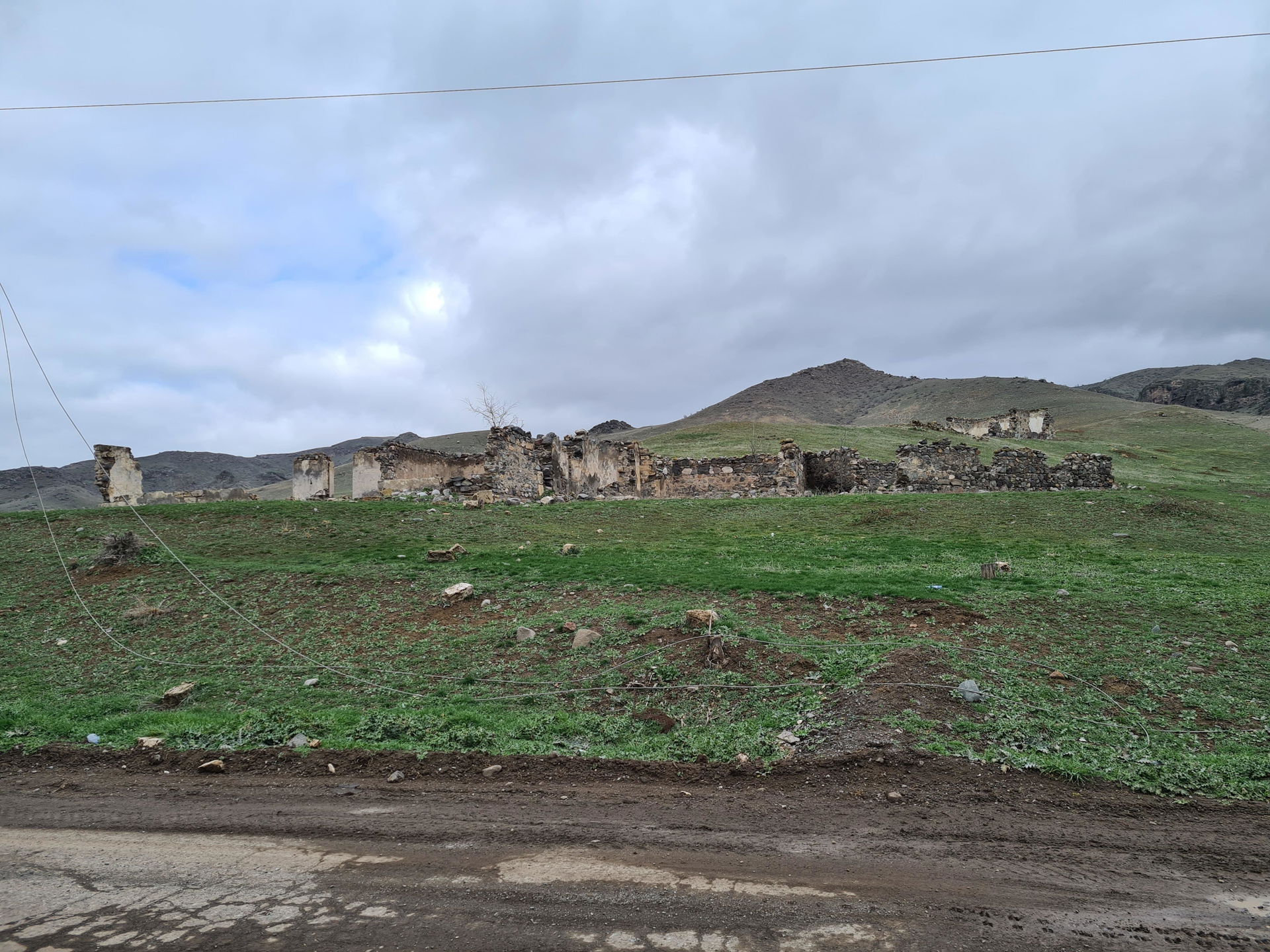 The ruined village of Saray in the Qubadli District of Azerbaij…