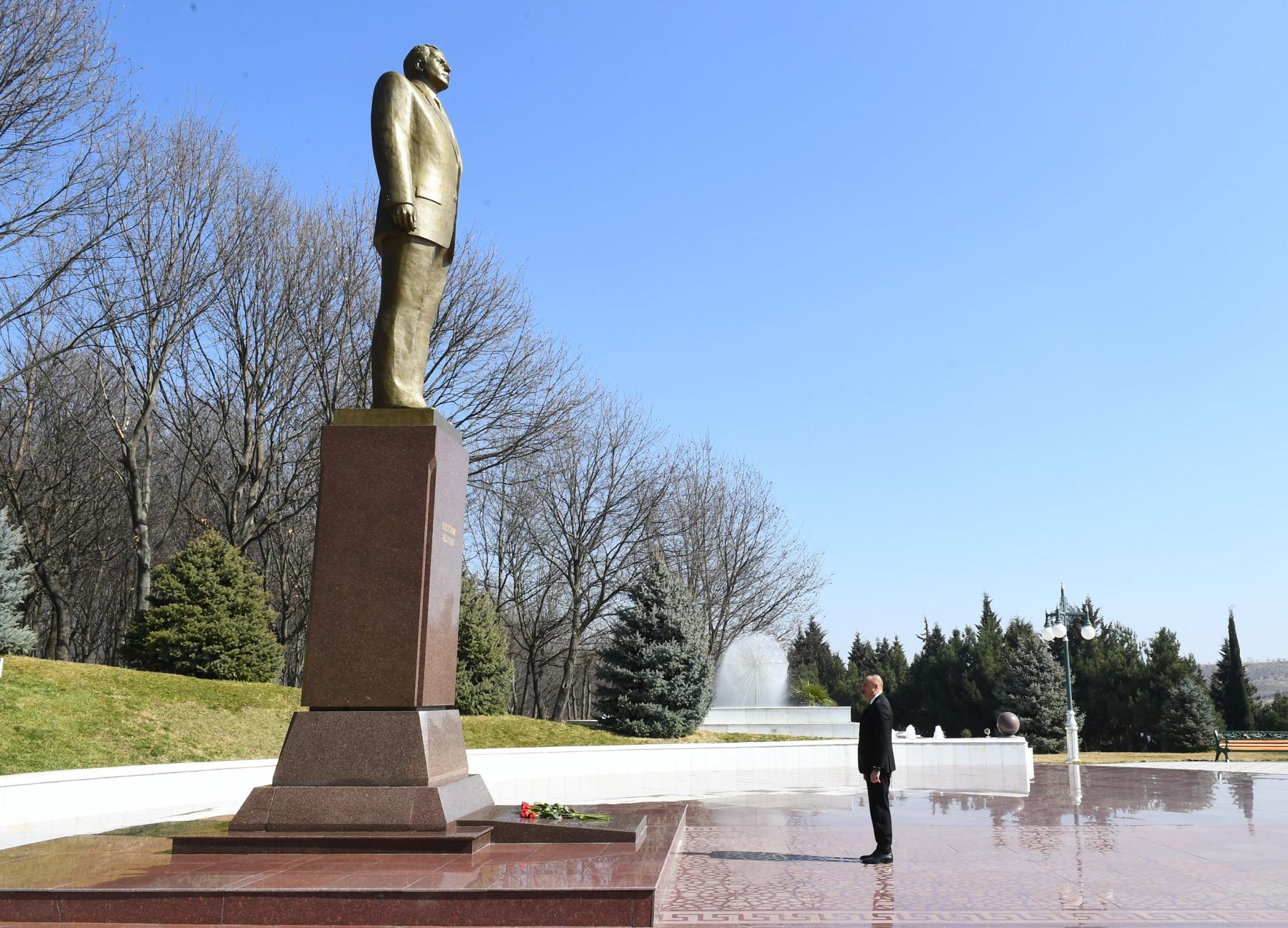 Ilham Aliyev arrived in Tovuz district for visit