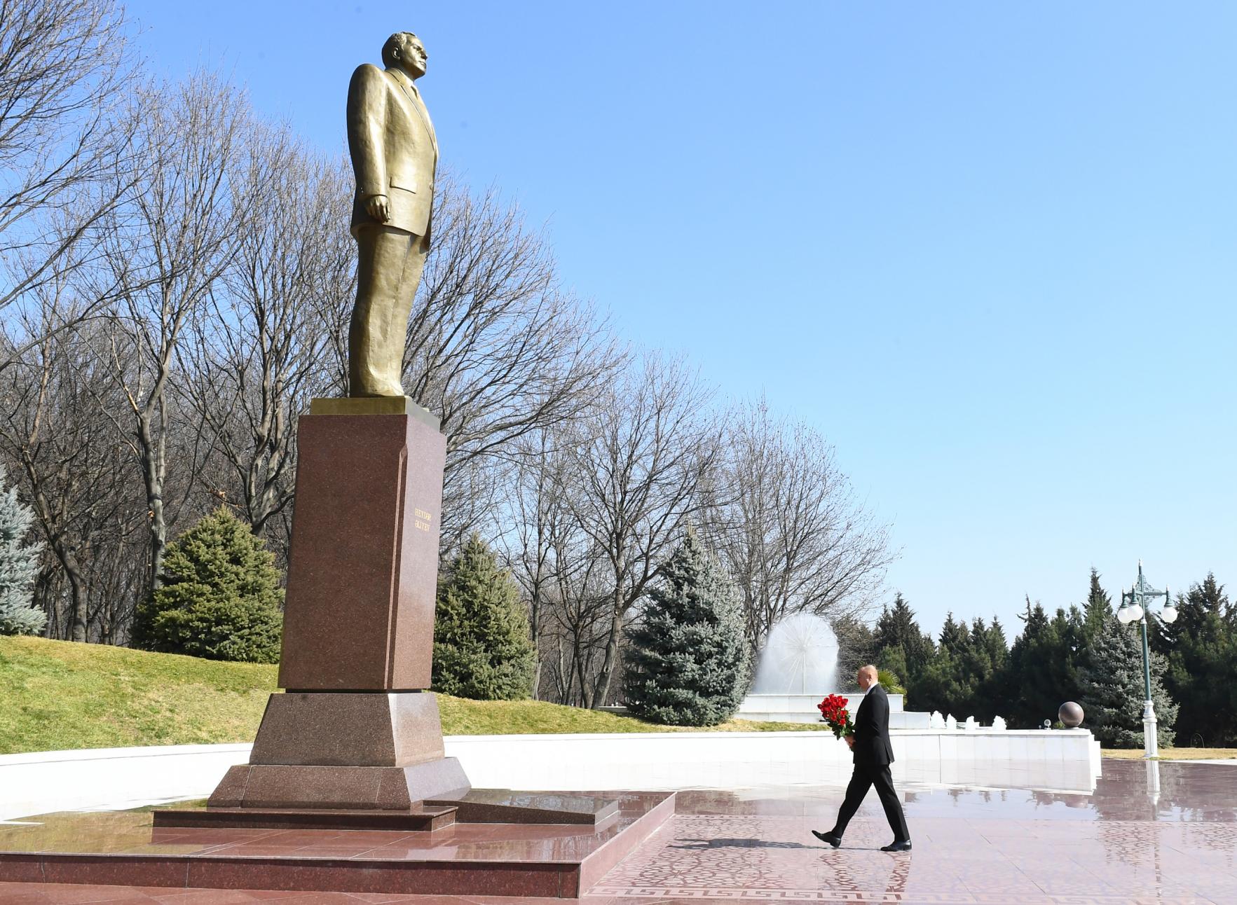 Ilham Aliyev arrived in Tovuz district for visit