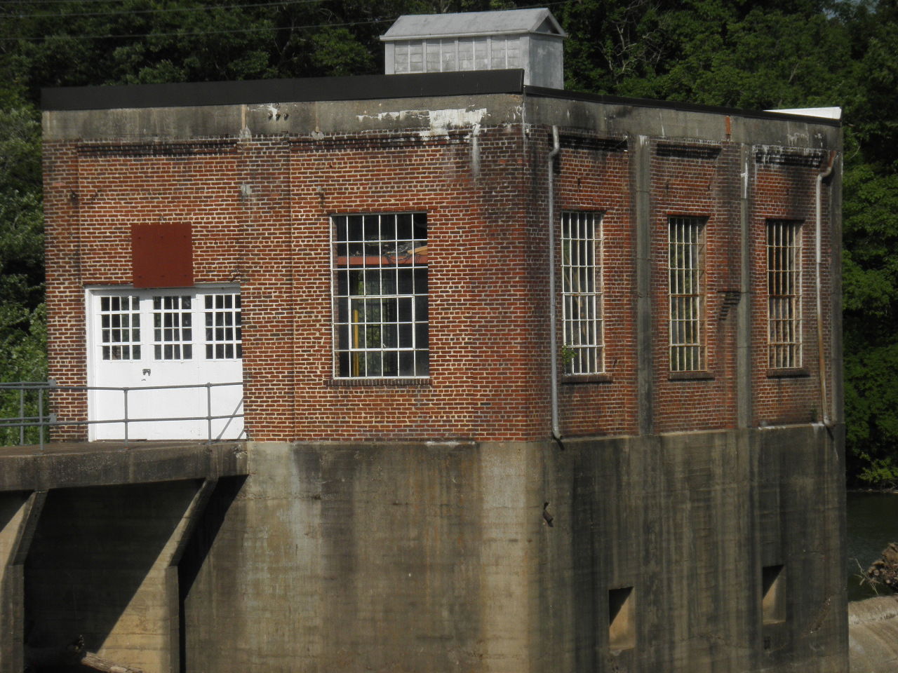 Dam including spillway and power-house of an old hydro-electric…