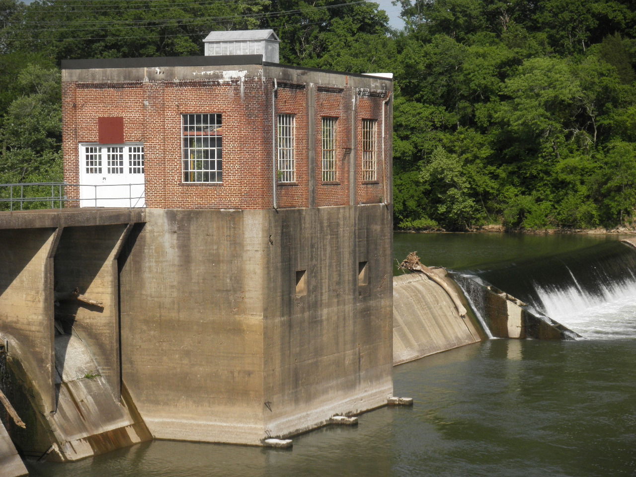 Dam including spillway and power-house of an old hydro-electric…