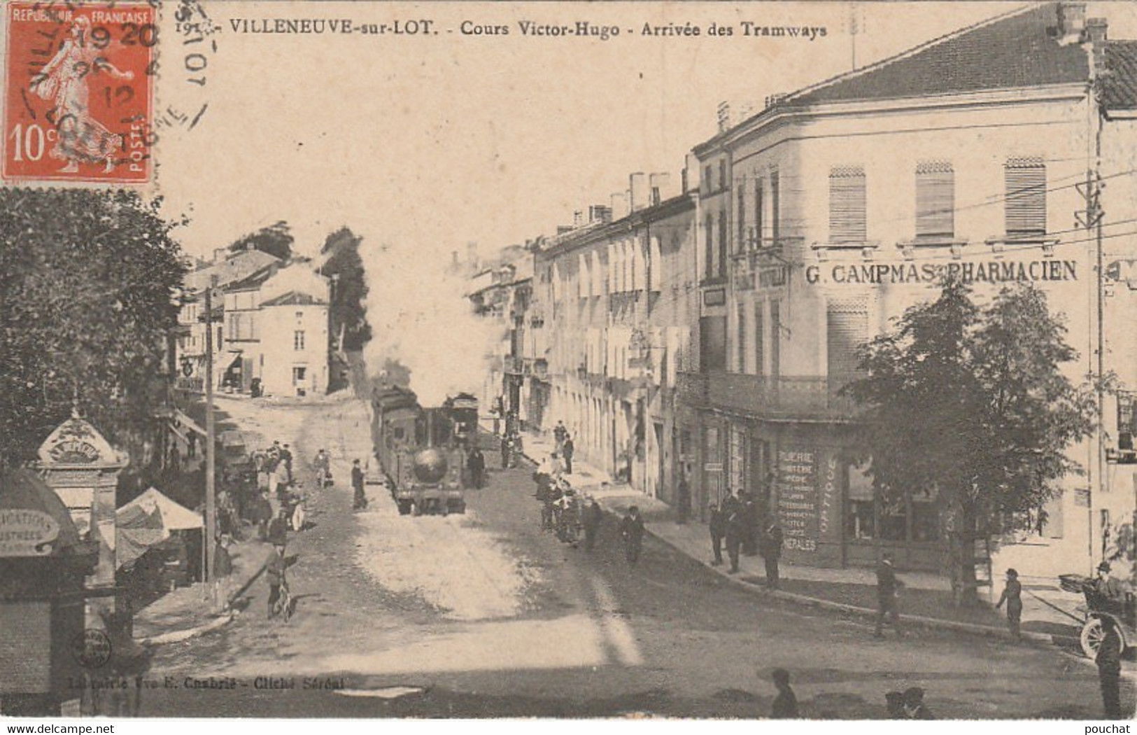 Villeneuve-sur-Lot - Cours Victor-Hugo - Arrivee des Tramways