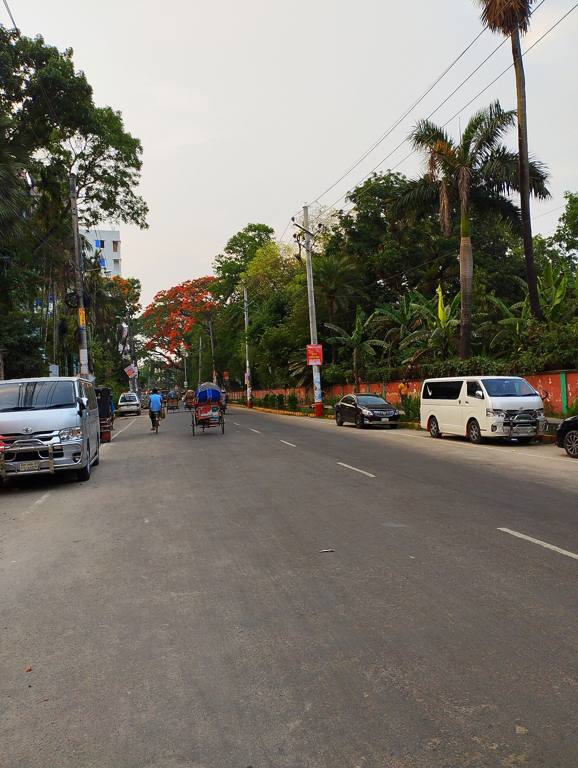 A road within Faridpur city. The name of the road is Brahmo Sam…