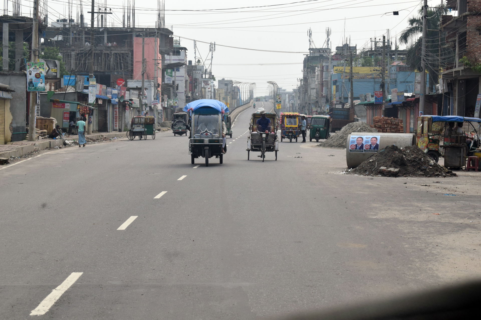 NH 4 at Jamalpur Bangladesh