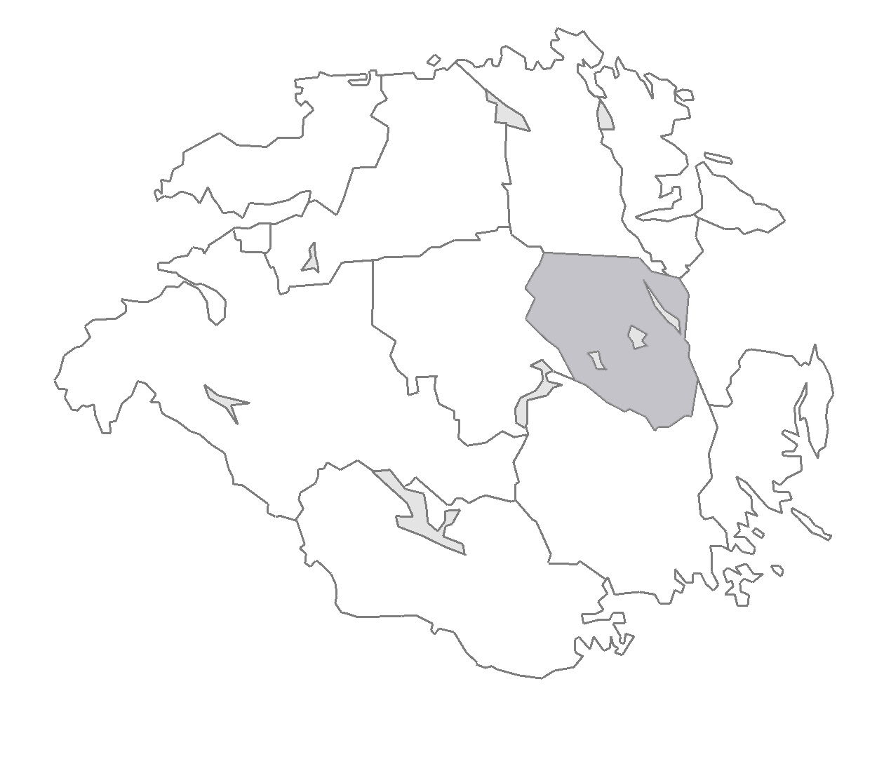 Map describing the location of Daga Hundred in Södermanland Cou…