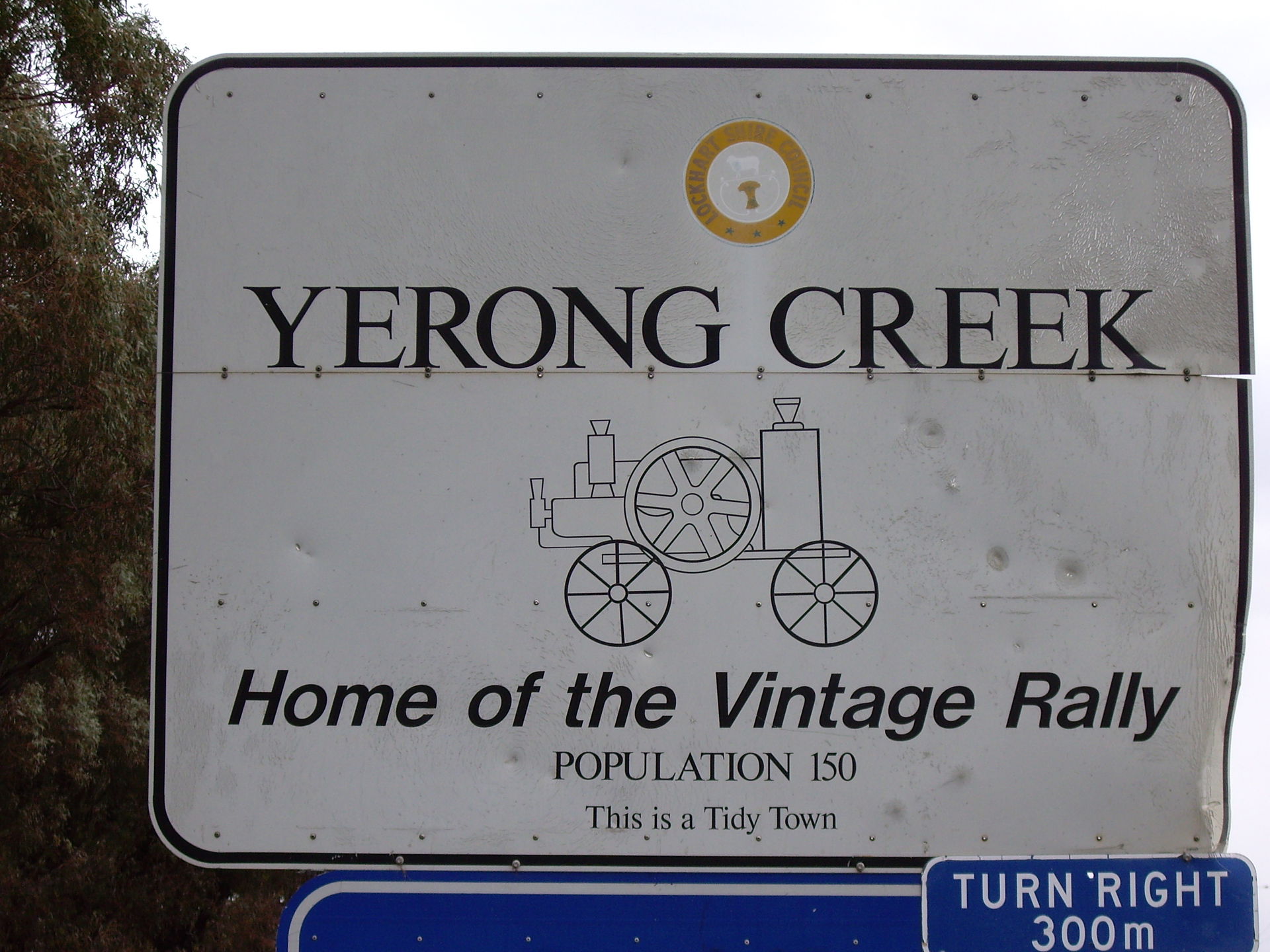 Entering Yerong Creek