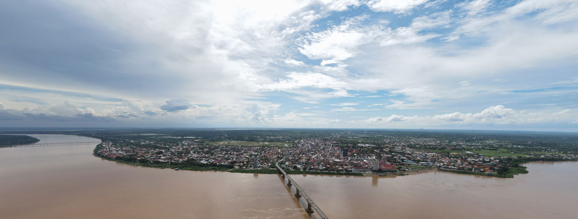 Aerial View of Kampong Cham City