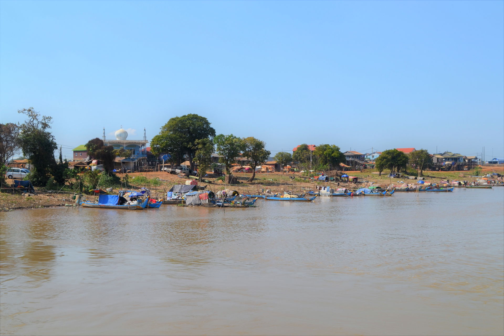 Kampong Chhnang from the Tonle Sap