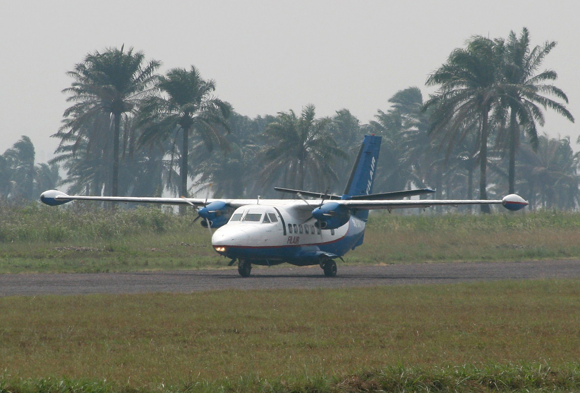 Filair Let L-410 Turbolet registration number 9Q-CDN at Kikwit …