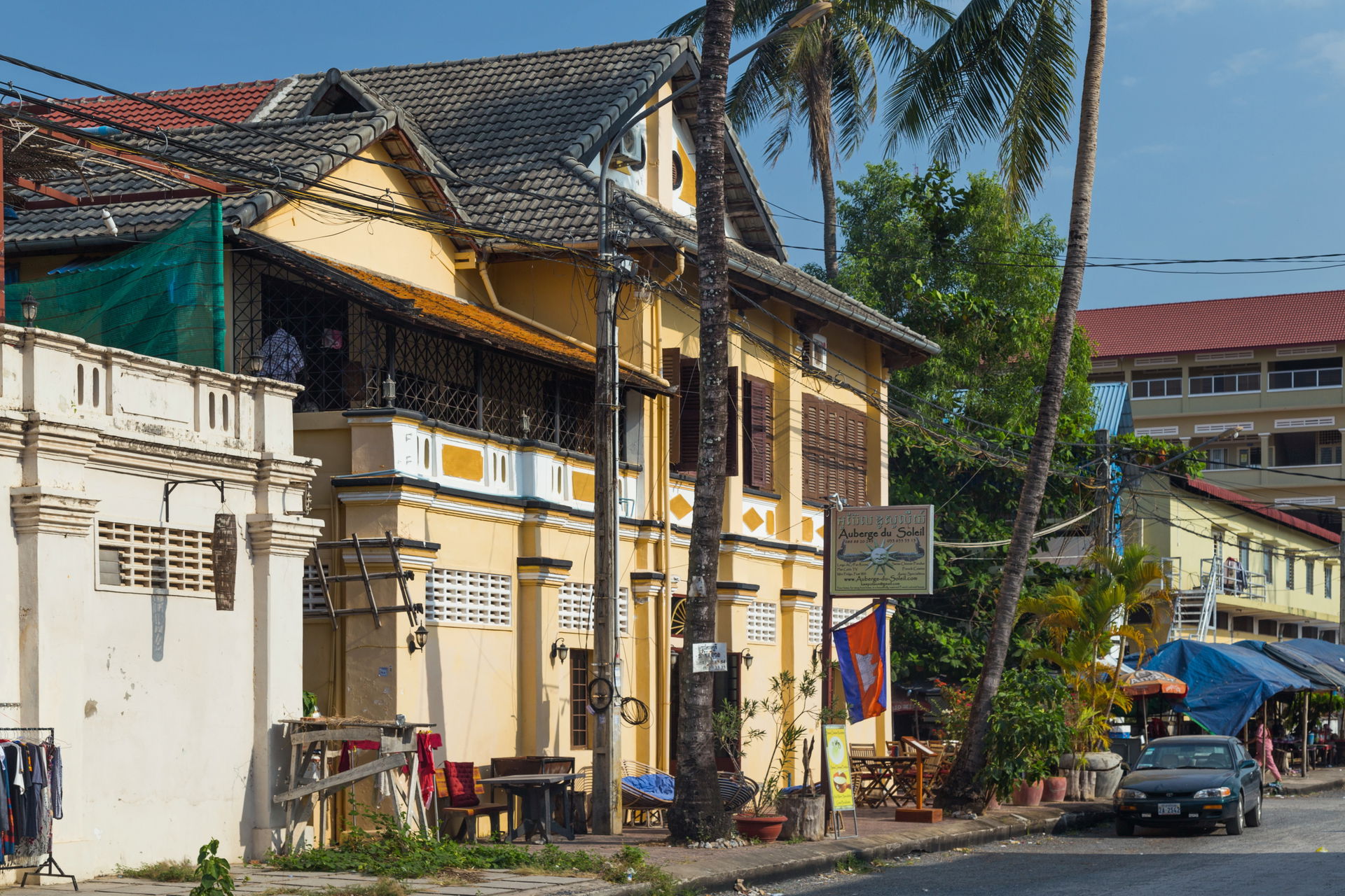 Auberge du Soleil hotel. Kampot, Cambodia.
