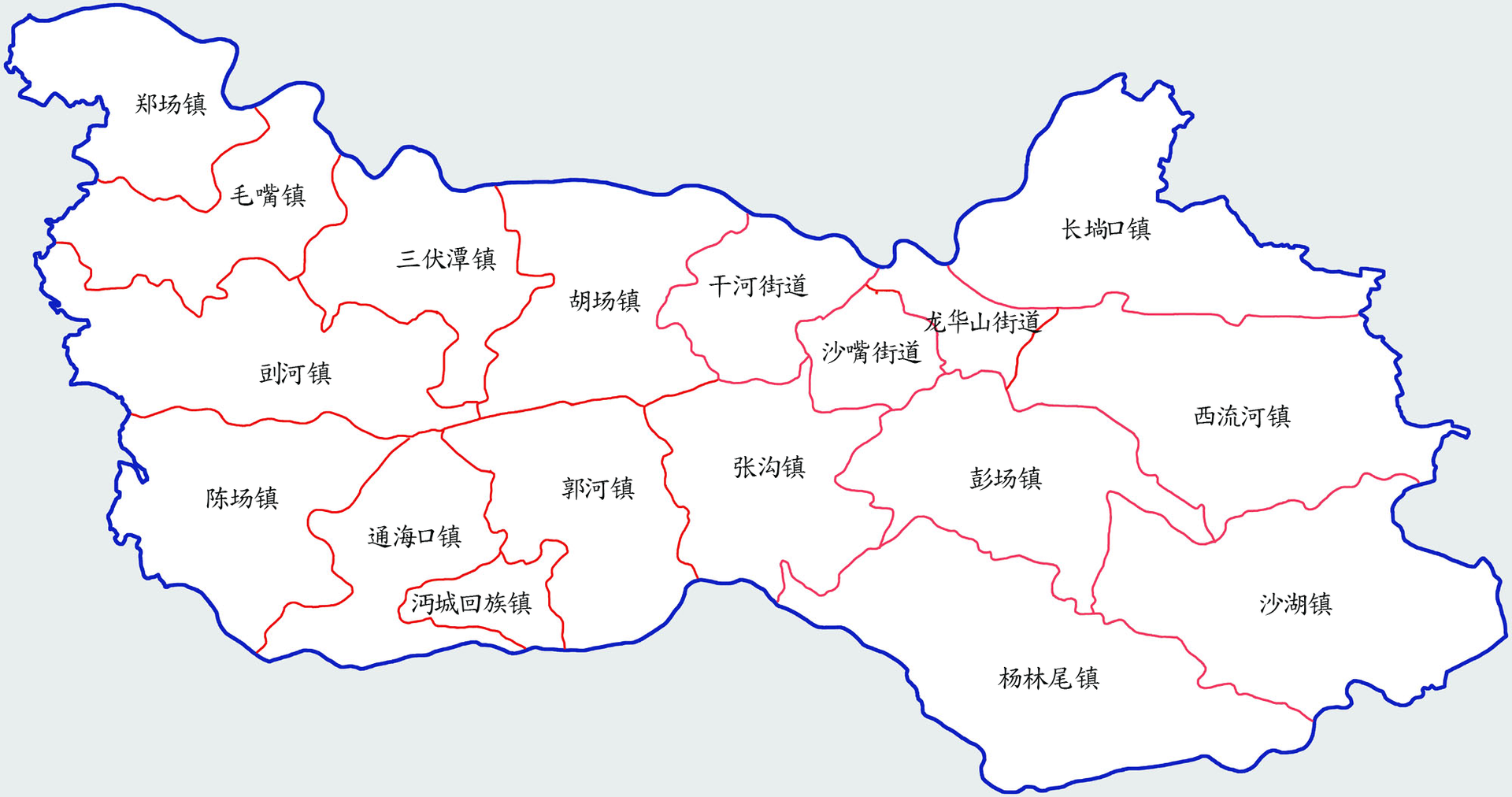 센타오시 행정구역