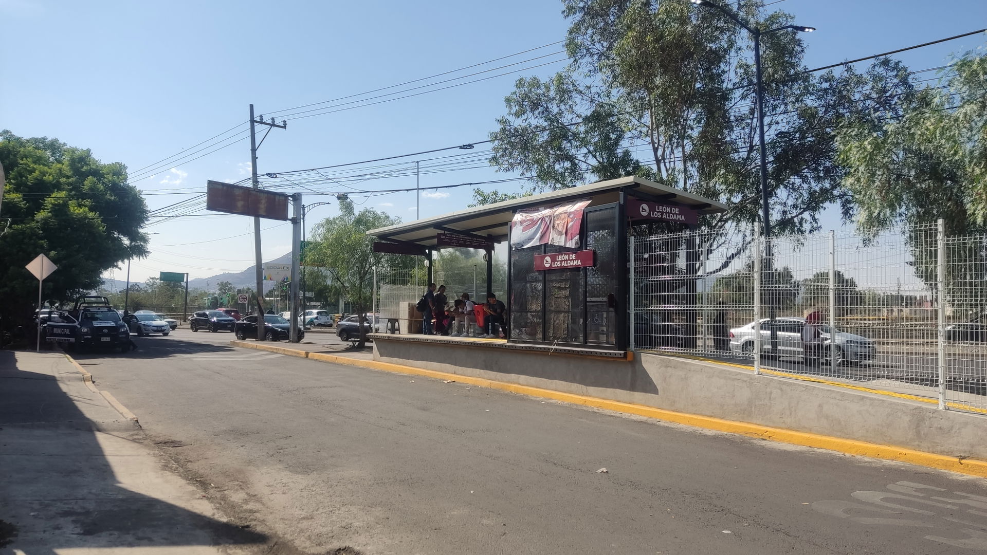 Picture of León de los Aldama Mexibús station.