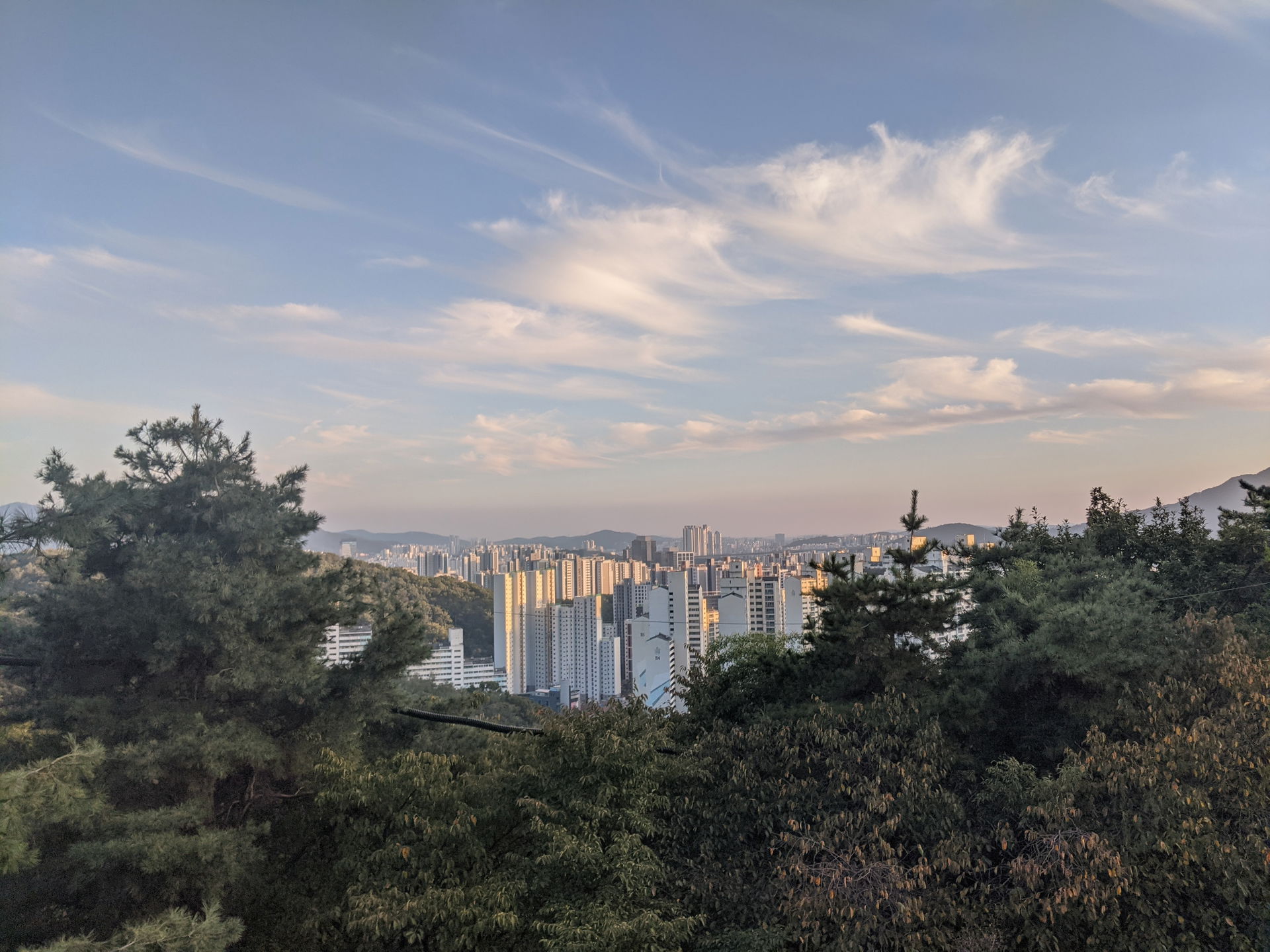 Anyang city from Gwanaksan
