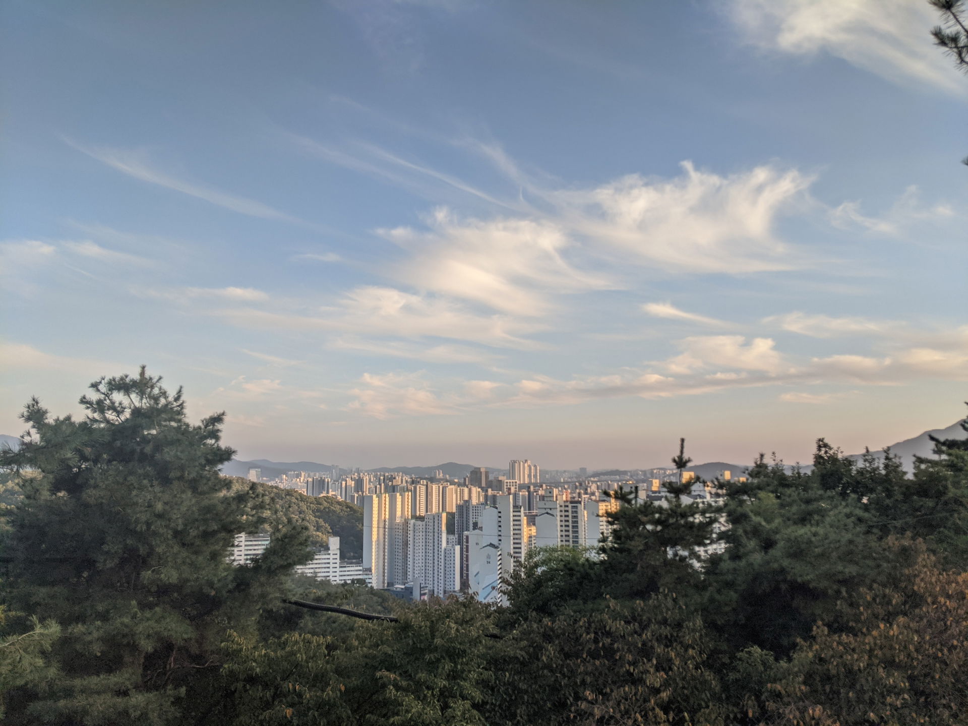 Anyang city from Gwanaksan