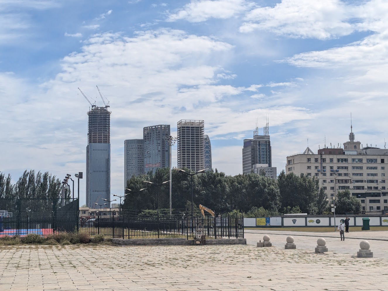 Changchun CBD and its skyscrapers viewed from the northern part…