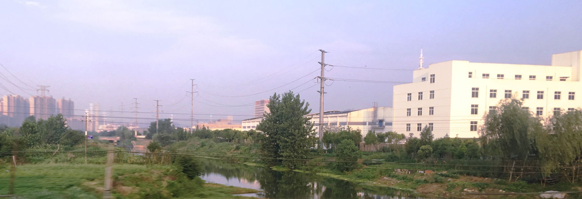 Suburb scenery from the eastern part of Chuzhou, Anhui, China