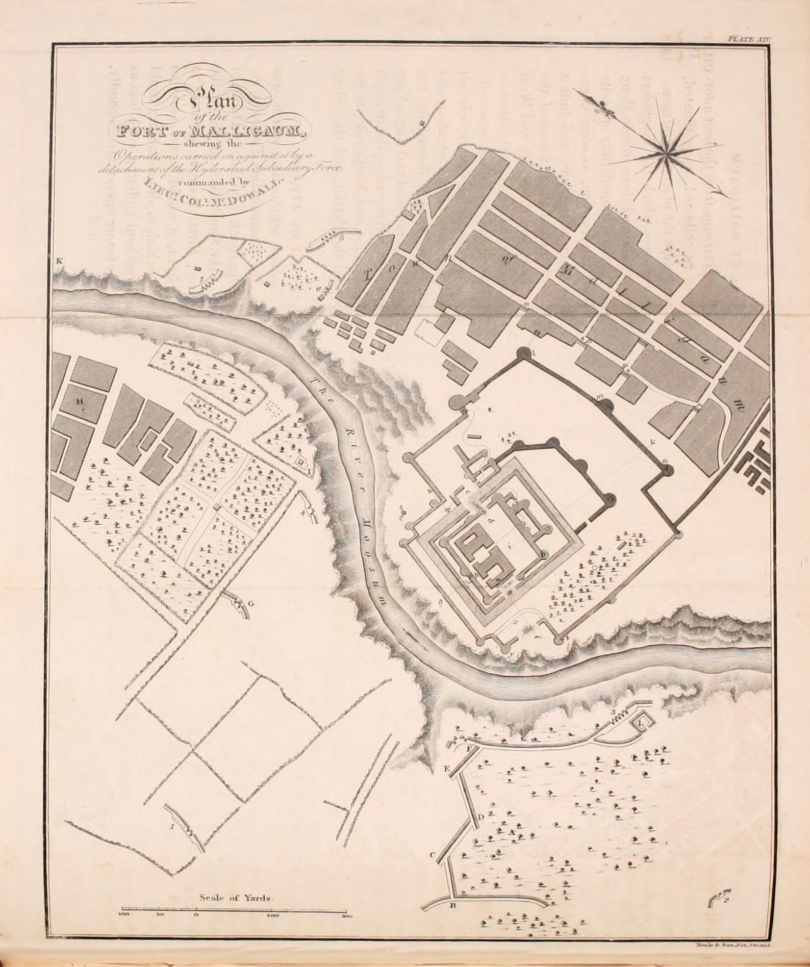 Plan of the fort of Malligaum