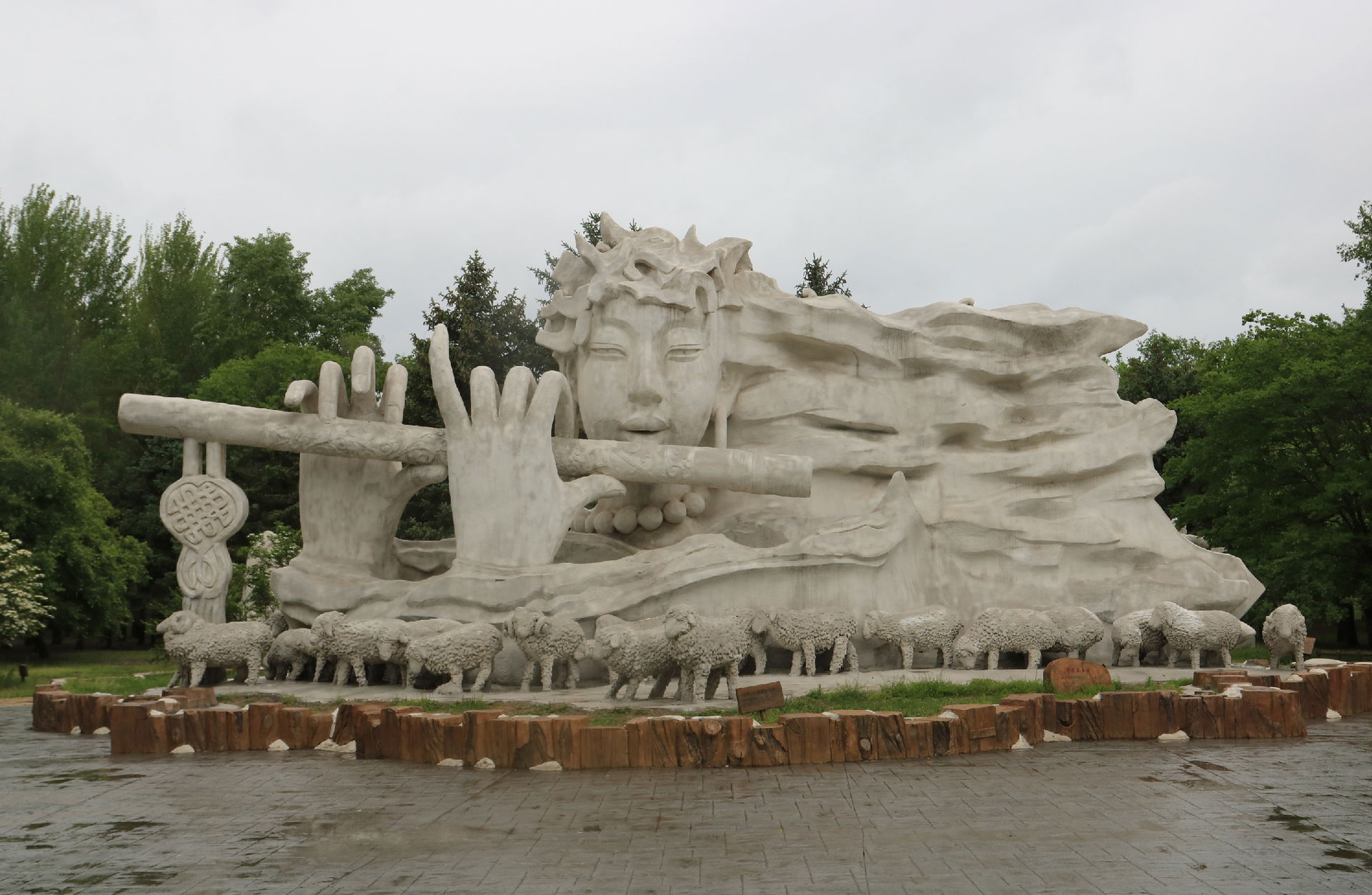 Sculpture located on Harbin Sun Island.