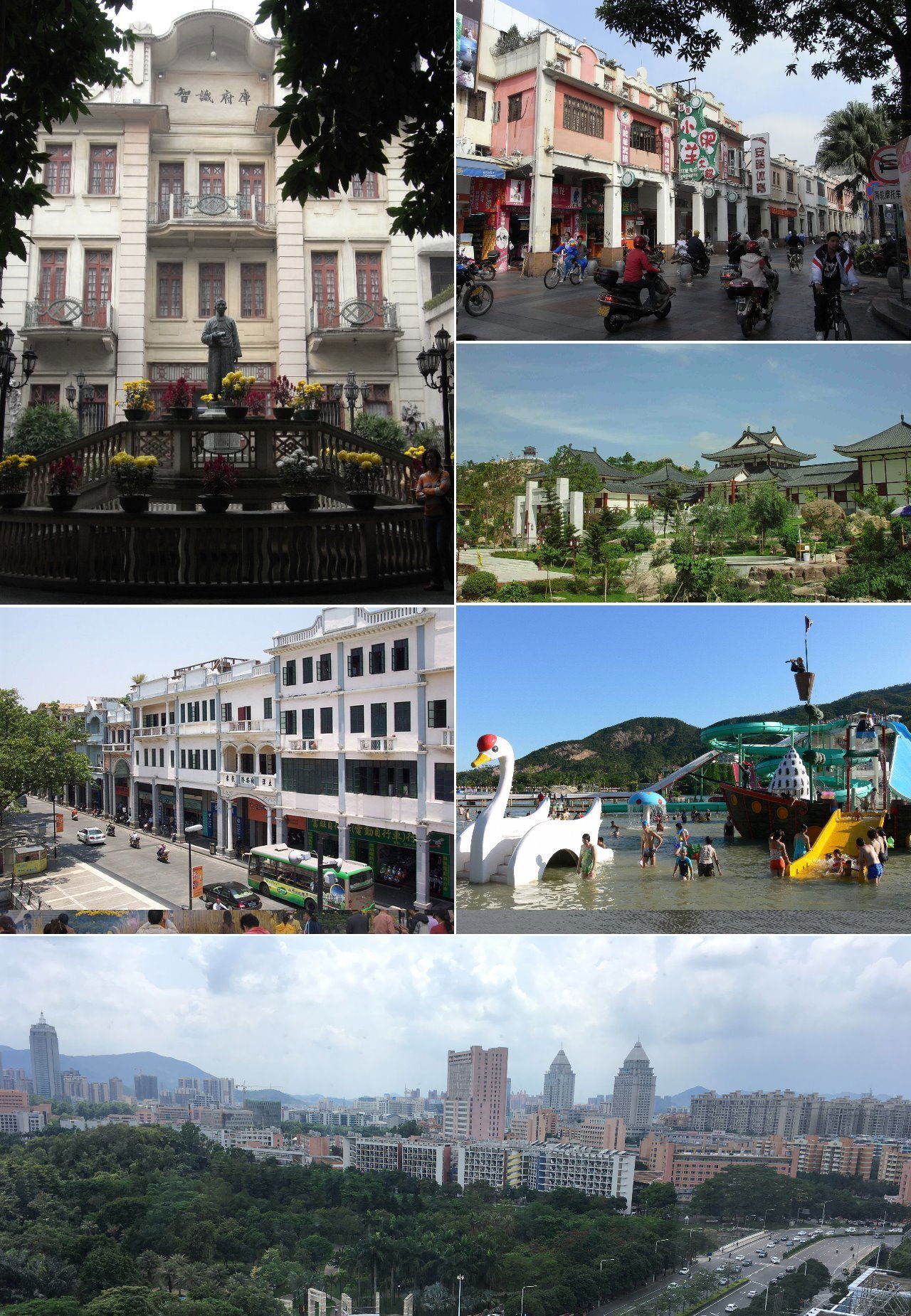 Montage of various Jiangmen images